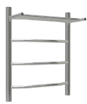 Полотенцесушитель ТЕРМОДИЗАЙН нерж. EP (лесенка c полкой) W=500, H=600 (3 перекладины) 1/2"в.р.