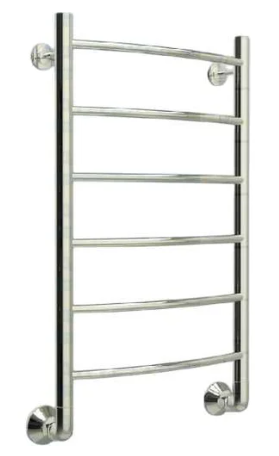 Полотенцесушитель ТЕРМОДИЗАЙН нерж. R Hit (лесенка) W=500, H=1000 (6 перекладин) 1/2"в.р.