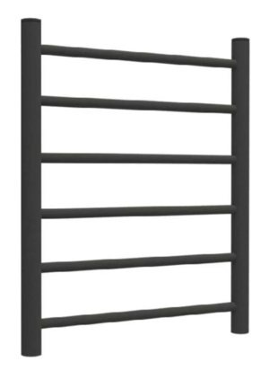 Полотенц.стальн. ТЕРМОДИЗАЙН T Steel (лесенка) W=500, H=600 (6 перекладин) 1/2"в.р. черн.бархат