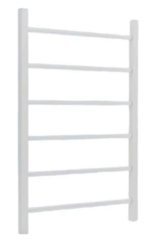 Полотенц. стальн. ТЕРМОДИЗАЙН Q Steel (лесенка) W=500, H=600 (6 перекладин) 1/2"в.р.бел.бархат ТЕРМО ДИЗАИН