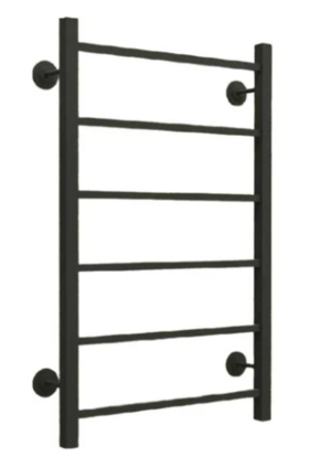 Полотенц. стальн. ТЕРМОДИЗАЙН Q Steel (лесенка) W=500, H=800 (7 перекладин) 1/2"в.р.черн.бархат