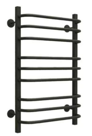 Полотенц. стальн. ТЕРМОДИЗАЙН U Steel (лесенка) W=500,H=500 (6 перекладин) 1/2"в.р. черн.бархат