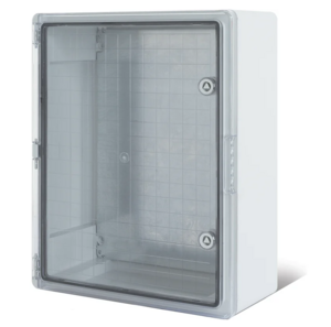 Корпус REXANT пластиковый ЩМПп с прозрачной дверцей и монтажной панелью 400х300х220мм, АБС, УХЛ1, IP65