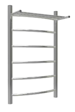 Водяной полотенцесушитель ТЕРМОДИЗАЙН RP (лесенка с полкой) W=500, H=800 (5 перекладин) 1/2"в.р.
