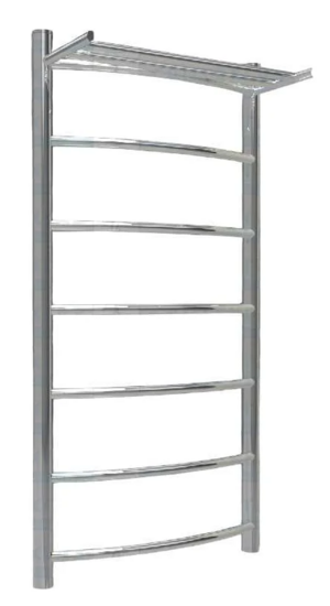 Водяной полотенцесушитель ТЕРМОДИЗАЙН RP (лесенка с полкой) W=500, H=1000 (6 перекладин) 1/2"в.р.