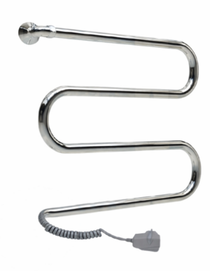 Электрический полотенцесушитель ТЕРМОДИЗАЙН нерж. М (с полкой) (AISI 304) H=500, W=600