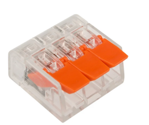 Клемма REXANT универсальная компактная 3-проводная до 4,0 мм2 07-5203