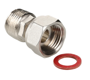 Фитинг Valtec обжимной для стальных труб с переходом на наружную резьбу