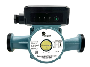 Насос циркуляционный Wester WPE 25-70M (без гаек)