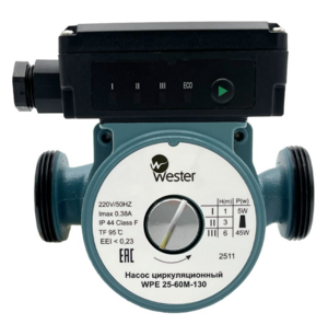 Насос циркуляционный Wester WPE 25-60M 130 мм (без гаек)