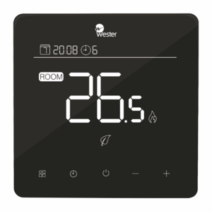Термостат электронный программируемый Wester RT66PB черный