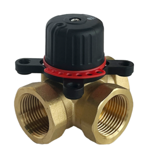 Клапан поворот. Wester VRS3, 3-ход. (DN25,Kvs16,PN10,ВР 1",ГВ-КО-РО-ТП-ТТ-ОХ-ВК)