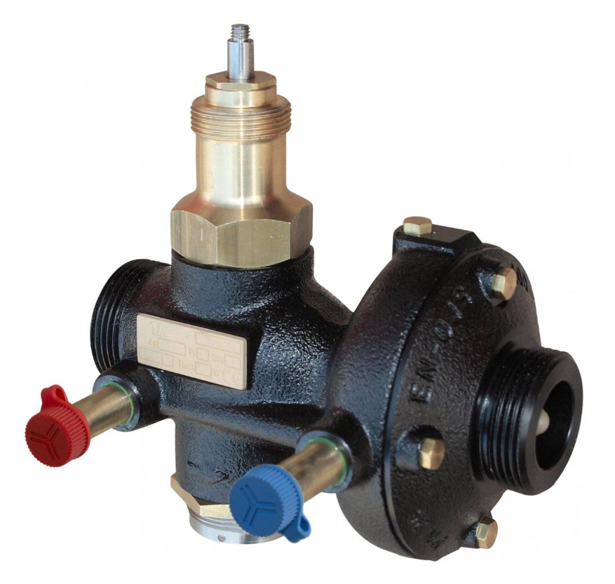 Клапан регулирующий комбинированный с ограничением расхода Imi heimeier KTM 512 NF без измерительных штуцеров наружная резьба DN 25/32 Qmax = 3.8 м3/ч купить с доставкой по РФ