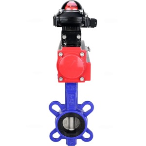 Затвор дисковый поворотный для абразивных сред DN.ru WBV1632E-2W-Fb-H Ду80 Ру16, с приводом D050-39680