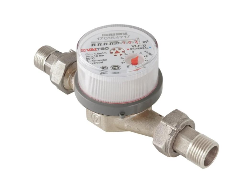Водосчетчик универсальный VALTEC VLF-20U, L105, Ду20 купить с доставкой по РФ
