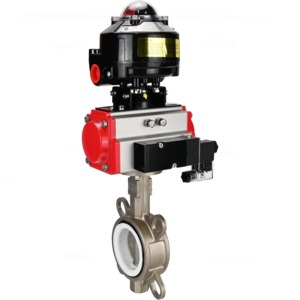 Затвор дисковый поворотный DN.ru WBV3232P-2W-Fb-H Ду80 Ру16, с приводом D050-36868