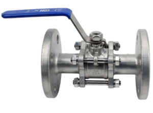 Кран шаровой DN.ru BV3131P(3pc)-FP-F-ISO-H Ду20 Ру40, полнопроходной, трехсоставной, сталь 304, уплотнение - PTFE, фланцевый, с ISO-фланцем, квадрат 9, F03/F04, 7Нм