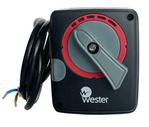 Привод поворот. Wester ARS6, 2-поз., откр. вправо. (220В,6Нм,90°,60сек,КО-РО-ОХ-ВК)