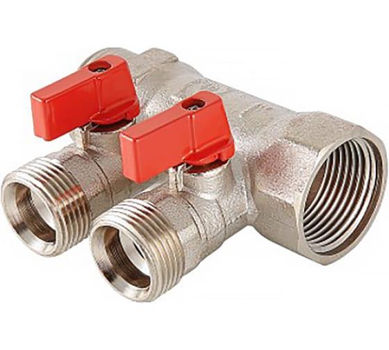 Коллектор Valtec с отсекающими кранами, под евроконус VTC.580.NE.0602 купить с доставкой по РФ