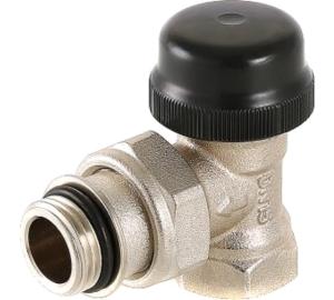 Клапан термостатический Valtec угловой с преднастройкой VT.037.N.05