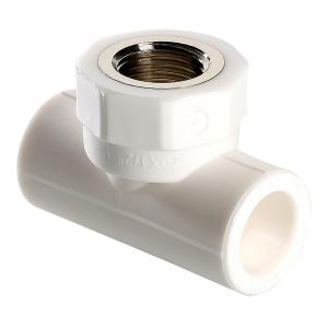 Фитинг Valtec полипропиленовый – тройник с переходом на внутреннюю резьбу VTP.732.0.04006