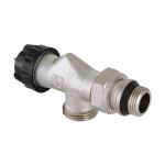 Клапан термостатический Valtec VT.180.NER.04 угловой с осевым управлением, преднастройкой и дополнительным уплотнением купить с доставкой по РФ