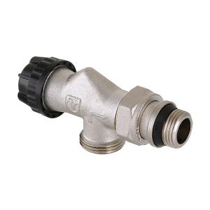 Клапан термостатический Valtec VT.180.NER.04 угловой с осевым управлением, преднастройкой и дополнительным уплотнением