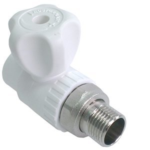 Кран прямой PP-R VALFEX для радиаторов 25x3/4" ручка-маховик