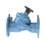 Клапан балансировочный Benarmo Ду150 Ру16 фл Kvs400 с ниппелями чугунный купить с доставкой по РФ