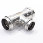 Тройник WAAG Heavy Inox 35-28-35 пресс-пресс сталь нержавеющая купить с доставкой по РФ