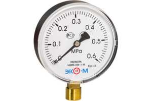 Манометр ЭКОМЕРА радиальный МД02 0-0,6МПа Дк160 М20х1,5