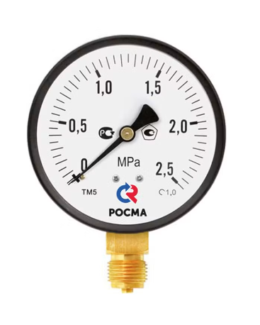 Манометр ЭКОМЕРА радиальный МД02 0-2,5МПа Дк100 М20х1,5 купить с доставкой по РФ