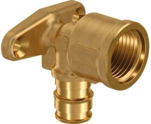 Водорозетка USYSTEMS Smart Aqua латунная для труб PE-Xa 20-Rp1/2"ВР L=43мм тип 1 '40Ф