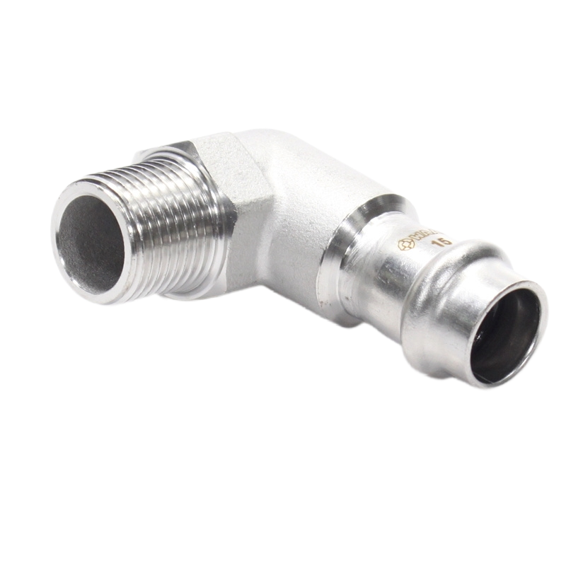 Отвод WAAG Heavy Inox 90 15-1/2" пресс-НР купить с доставкой по РФ