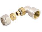 Угольник 16-3/4" General Fittings 5300 обжим-резьба, вн., латунь никелированная купить с доставкой по РФ