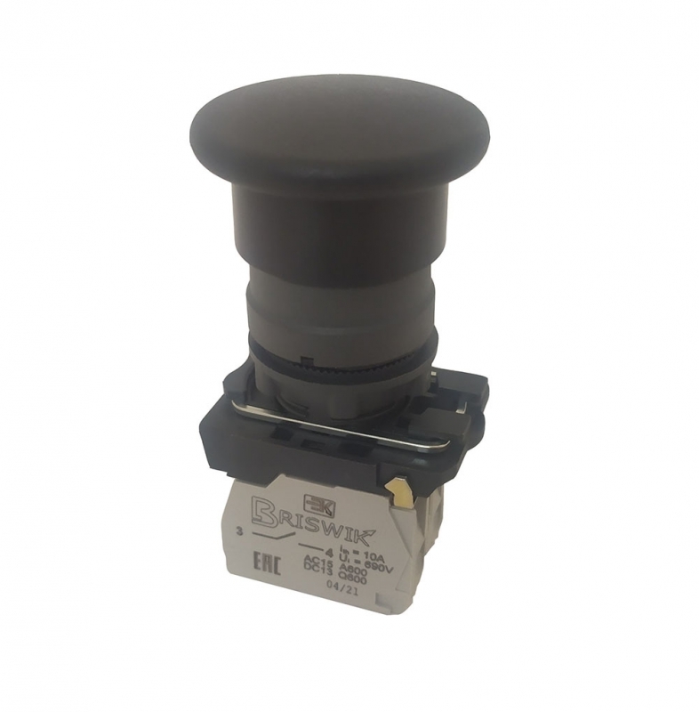 Выключатель Briswik КМЕ 5511м черный IP54 УХЛ2 10А 1но+1нз купить с доставкой по РФ
