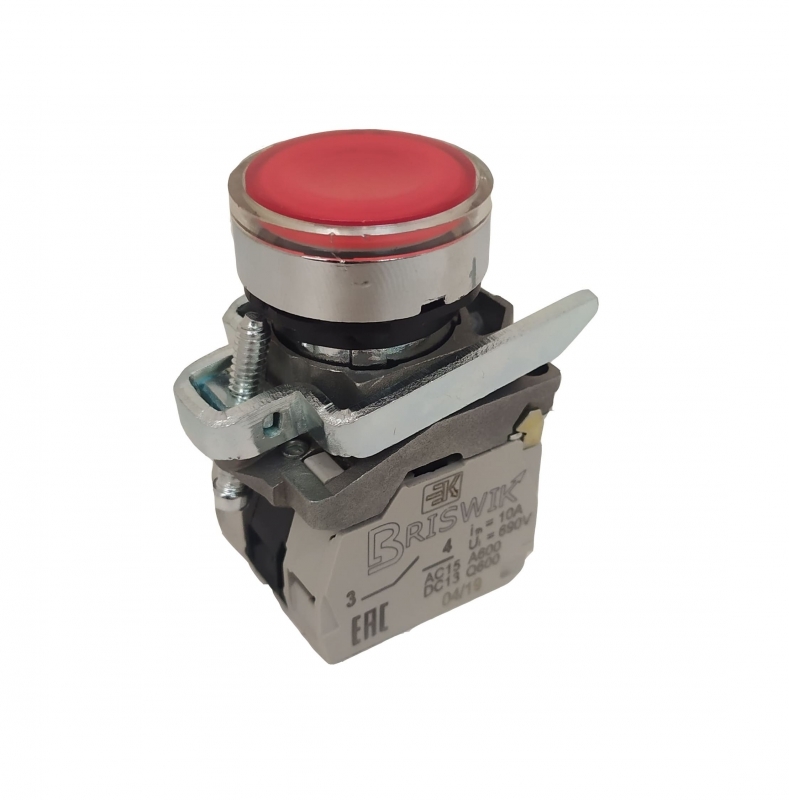 Выключатель Briswik КМЕ 4731м -ЛС 220В красный IP66 УХЛ2 10А 3но+1нз купить с доставкой по РФ
