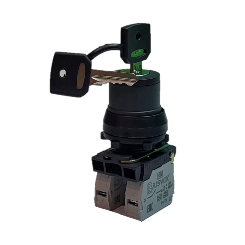 Переключатель Briswik ПЕ 182/5м черный 0но+4нз Ключ с фикс 3-поз , во вкл. сост. не вынимается IP40 УХЛ3 10А купить с доставкой по РФ